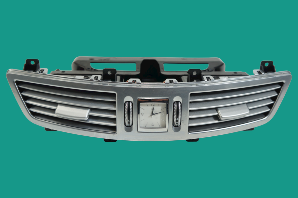 07-2013 Mercedes W221 S550 Center Dash AC A/C Air Vent Panel Trim Clock ... - $99.87