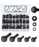 272pc Metric Flange Bolt &amp; Nut Kit – M6 M8 M10 10.9 Grade Black Zinc Ass... - $687.81 MXN