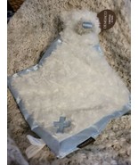Demdaco Blue Guardian Angel Bear Rattle Plush Stuffed Animal Blankie Lov... - £14.21 GBP