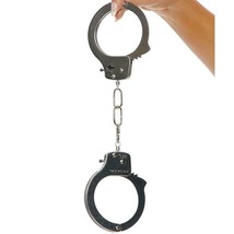 Play Metal Handcuffs Two Keys Prisoner Inmate Convict Police Costume 999335 - £7.82 GBP