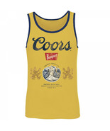Coors Banquet Old Gold Tank Top With Navy Trim Gold - £30.65 GBP