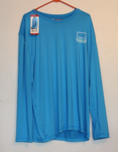 Hurley Blue Heroic Long Sleeve Rash Guard UPF 50+ Sun Protection Size XL... - £31.32 GBP