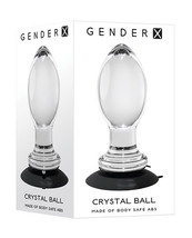 Gender X Crystal Ball Plug W/suction Cup - Clear - $55.99