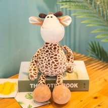 Forest Animals Stuffed Plush Doll Toys Kids Giraffe Elephant Monkey Lion Tiger P - £12.01 GBP