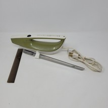 Vintage Hamilton Beach Avocado Green Electric Carving Knife Scovill 275A Tested - £12.56 GBP