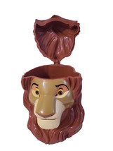 Disney Vintage 1998 Simba The Lion King Flip-Top Cup Mug 3D - $14.40