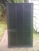 Vtg Metal Security/Ammo/Tool Storage Cabinet 6 Shelves Looks Like Build in Wall - £117.33 GBP