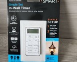 GE Touch Smart In-Wall Digital Timer White 25055 New Sealed  - £14.03 GBP