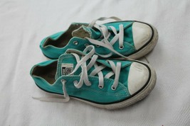 UNISEX Size 3 Turquoise Converse Low All Stars Chuck Shoes USED WOMENS 5 35 - $19.80