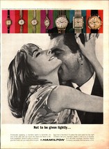 1964 Hamilton Vintage Print Ad Watches Timepieces Man Woman sexy Gifts Given a9 - £21.65 GBP