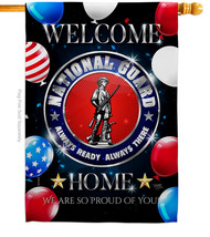 Welcome Home National Guard - Impressions Decorative House Flag H108633-BO - £32.78 GBP