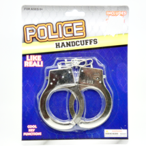 Metal Toy Police Handcuffs With Keys Halloween Cop Costume Polished Fini... - $121.96 MXN