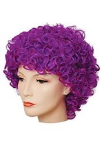 Lacey Wigs Long Curly Clown Deluxe Purple - £89.04 GBP