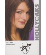 Lisa Kay Hollyoaks Vintage Official Double Sided Pictures Rare Cast Card... - £6.29 GBP