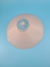Antique Art Deco Glass Light Pink Hanging Light Fixture 10&quot; Wide Decor - $39.95