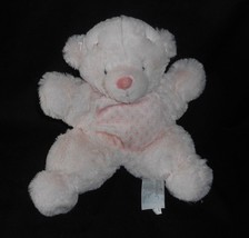 Nat &amp; Jules 2014 Baby Pink Teddy Bear Soft Rattle Stuffed Animal Plush Toy Lovey - £29.14 GBP