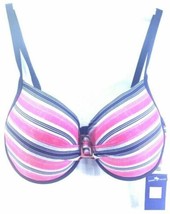 Cayo De Agua Womens Bikini Multicolour Stripe Size 10 D Cup Swim Bathing Suit  - £14.06 GBP