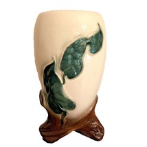 Royal Copley Tri-Footed Vase Philodendron Art Deco Planter 7.5&quot; tall - £12.64 GBP