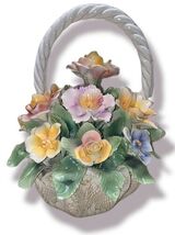 Capodimonte - Large Centerpiece Flower Basket - Made in Italy - RARE  12... - $196.75
