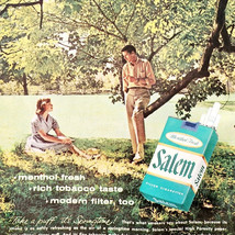 1960 Salem Menthol Cigarettes Advertisement Tobacco Smoking Vintage DWQQ8 - $19.99