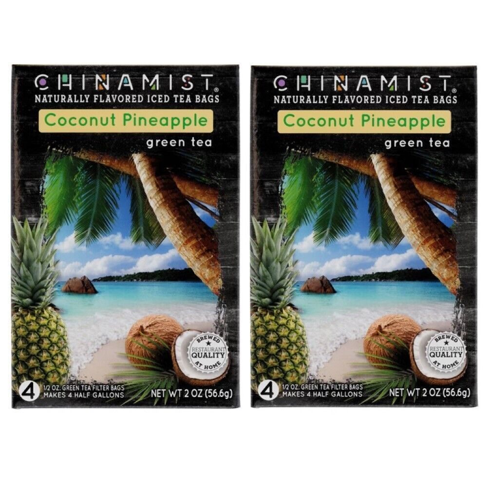 Primary image for China Mist - Coconut Pineapple Green Tea Infusion, 1/2 oz Filter Bags (2 PACK)