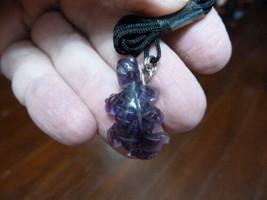 (an-liz-ur-4) Uromastyx lizard Purple gemstone carving PENDANT necklace ... - £6.04 GBP