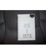 Rae Dunn &quot;Make It Happen&quot; Spiral  Journal Hardback White 160 Lined Pages... - £17.22 GBP