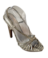 Jessica Simpson Shoes Strappy Platform Sandals Python Leather Heel Women... - £21.37 GBP