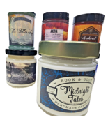 7 Scented Handmade Candles ~ 8, 4 &amp; 2 oz Jars ~ A Court of Candles~ Book... - $17.57