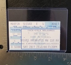 THE B - 52&#39;S - VINTAGE JULY 28, 1990 CONCERT TICKET STUB - $10.00