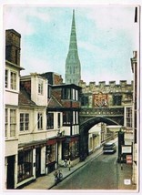 England UK Postcard High Street Gate Salisbury - $2.96