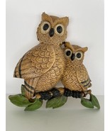 Vintage Homco Owl Family Wall Hanging Art Plaque USA 70s Owls  Decor Mom... - $273.99 MXN