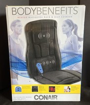 Conair Heat Massaging Seat Cushion for Home/Office, Upper and Lower Back... - £15.40 GBP