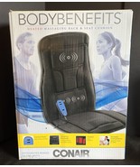 Conair Heat Massaging Seat Cushion for Home/Office, Upper and Lower Back... - $19.95