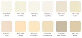 5&quot; Charm Pack Squares Kona Cotton Solids Not Quite White Palette Precuts M518.68 - £8.79 GBP