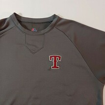 Majestic T #44 Men's Gray Long Sleeve Pullover Sweatshirt Size Medium image 5