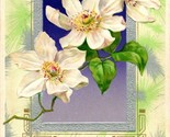 Vtg Postcard 1911 Welcome Easter Morning Winsch Back White Dalia Embosse... - $14.80