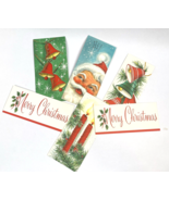 Vintage Hallmark Christmas Card Lot Slim Santa Bells Candles Unused - €24,99 EUR