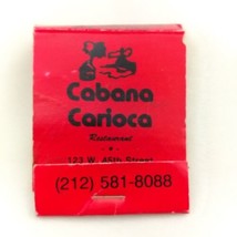 Cabana Carioca NYC Vintage Matches Matchbook New York 45th Street - £7.94 GBP