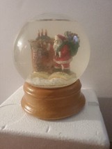 Santa At The Hearth Snow Globe Christmas Musical Water Globe #43535 Trad... - £32.93 GBP