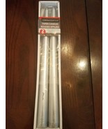 Luminessence Taper Candles Unscented Silver 2 Pcs Candels - $25.64 CAD