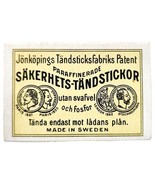 Jonkopings Patent Sweden Vintage Box Matches Swedish Import Collectible ... - $466.91 MXN