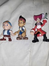 Jake and the Neverland Pirates figures - Cubby and Captain Hook 3 inch Disney JR - £6.31 GBP