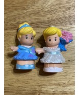 Little People Disney Princess Cinderella Bride White Dress Figure &amp; Blue... - £11.63 GBP