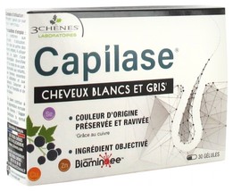 Les 3 Chenes Capilase White &amp; Gray Hair 30 Capsules - $59.00