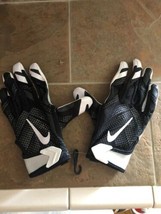 New NIKE NFL Vapor Knit Receiver Football Gloves PGF396–010 Black White ... - $38.23