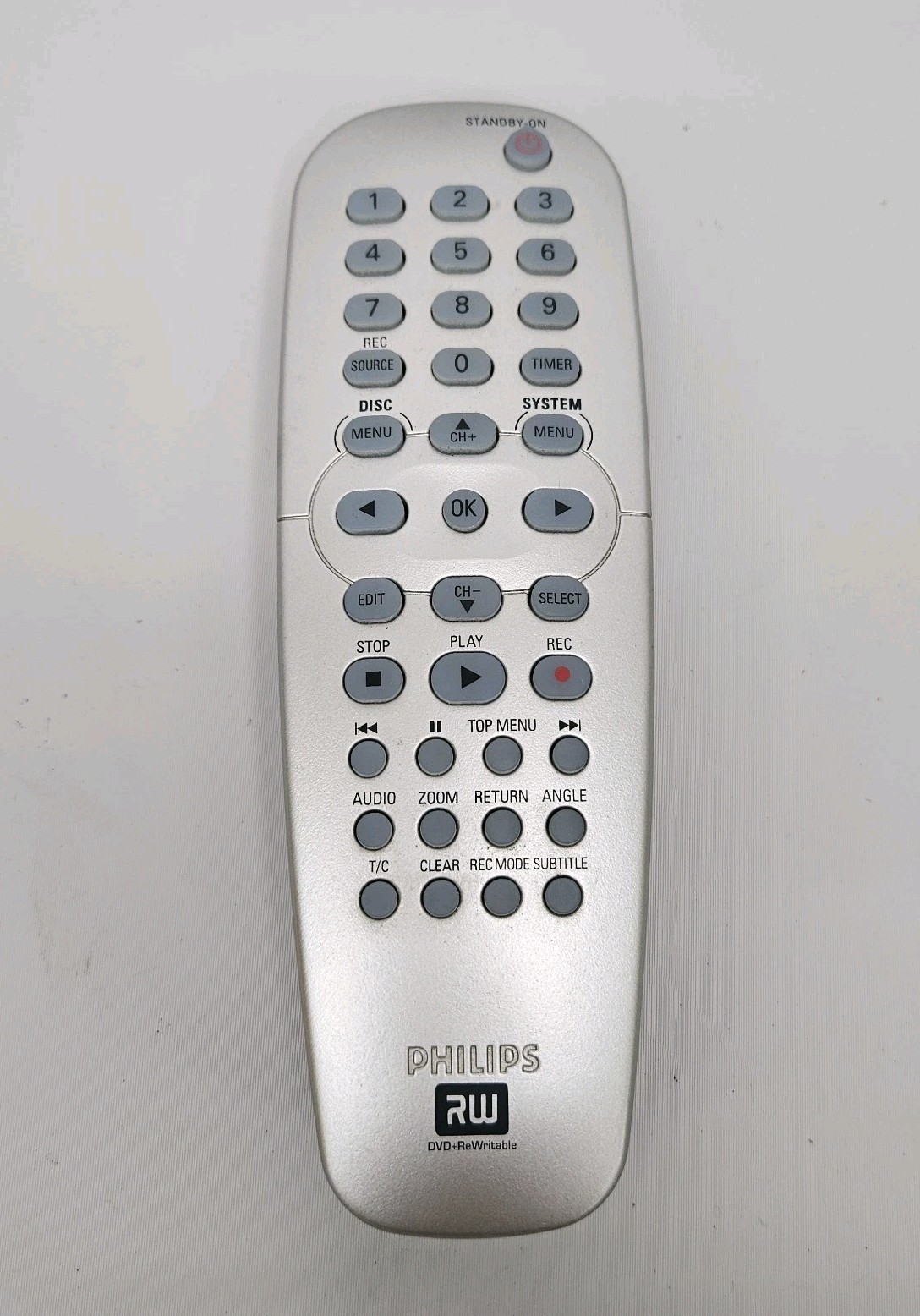 Philips 313924872281 DVD+ReWritable Remote Control DVDR339037 DVDR335537 - $18.76