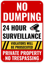 1PC No Dumping Sign Private Property Sign, 13 X 9 Inches - Aluminum - No Illegal - £11.53 GBP