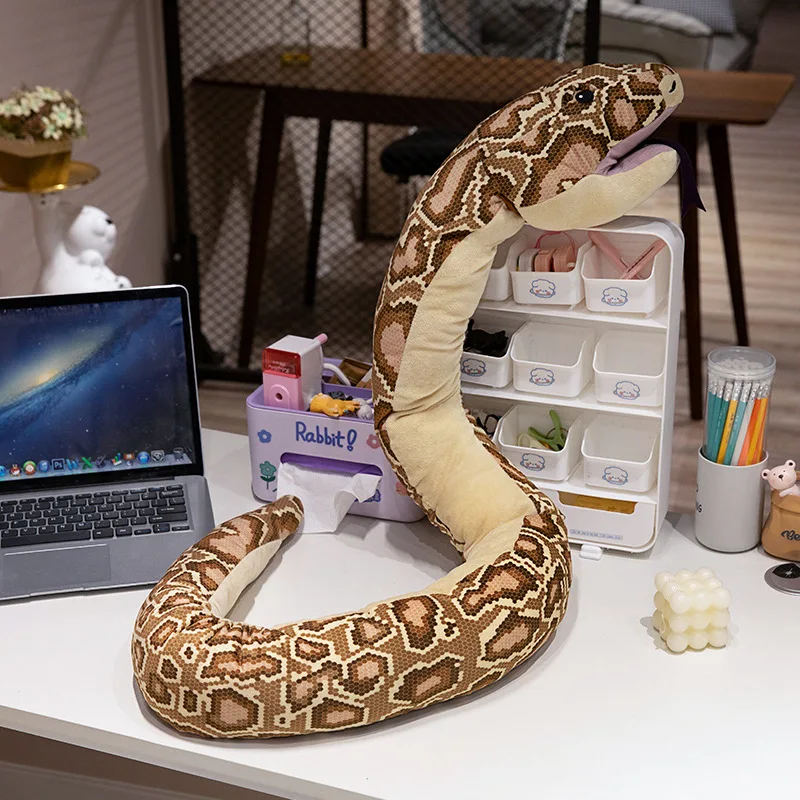 Giant Python Plushies Lifelike Spotted Snake Long Gag Halloween - $71.96