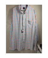 johnnie-O Elias Performance Button Up Shirt Laguna Blue Check Preppy Sz ... - $1,398.50 MXN